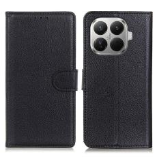  Xiaomi 17T Pro Fodral Litchi L&auml;der Svart - Teknikhallen.se