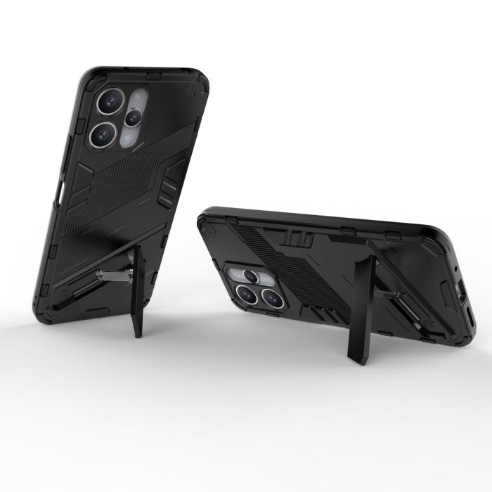 Bild 3,  Xiaomi Redmi 12 5G/4G Skal Kickstand Hybrid Armor Svart - Teknikhallen.se