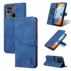 AZNS AZNS Xiaomi Redmi 10C Fodral L&auml;der Bl&aring; - Teknikhallen.se