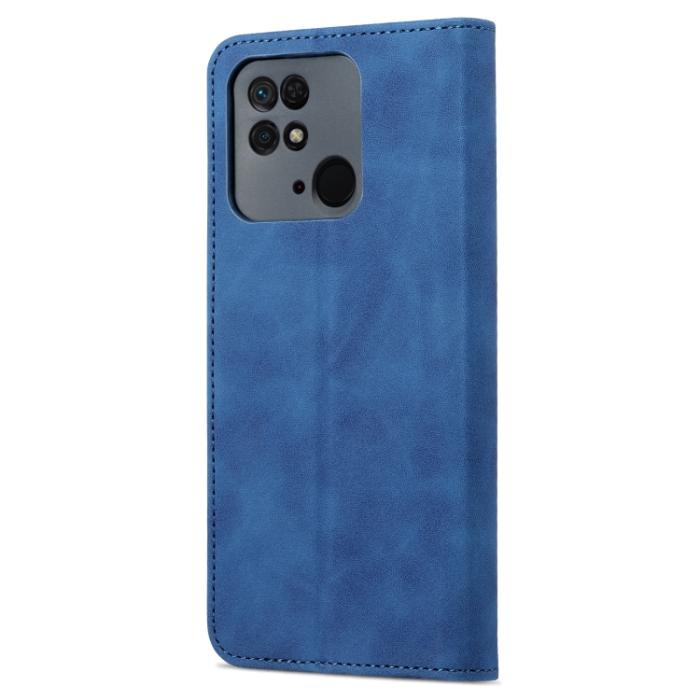 Bild 3, AZNS AZNS Xiaomi Redmi 10C Fodral Läder Blå - Teknikhallen.se