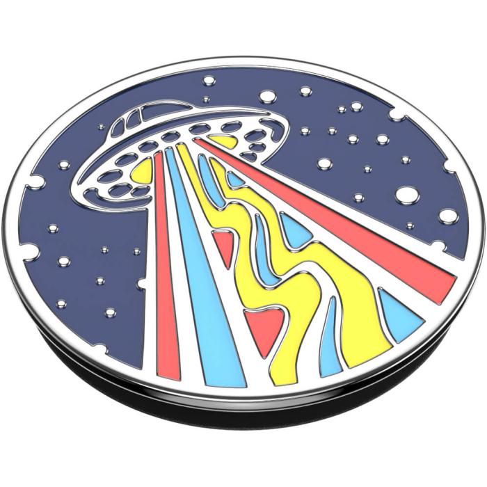 Bild 4, PopSockets PopSockets Avtagbart Grip med Ställfunktion Premium Enamel Outta This World Navy - Teknikhallen.se