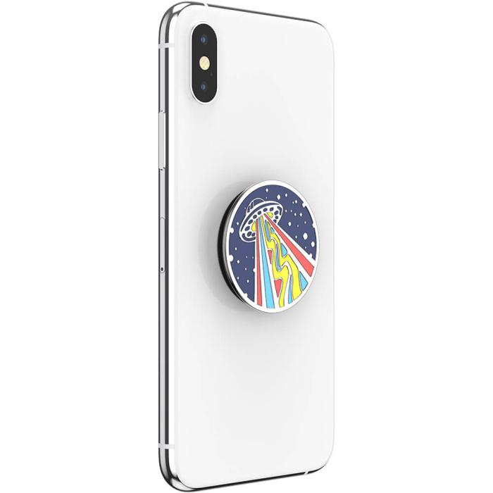 Bild 8, PopSockets PopSockets Avtagbart Grip med Ställfunktion Premium Enamel Outta This World Navy - Teknikhallen.se