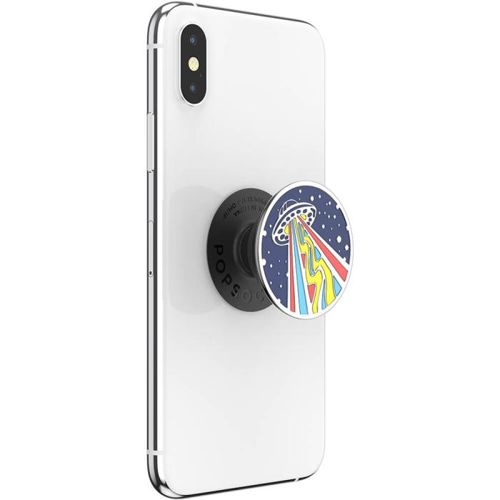 Bild 9, PopSockets PopSockets Avtagbart Grip med Ställfunktion Premium Enamel Outta This World Navy - Teknikhallen.se