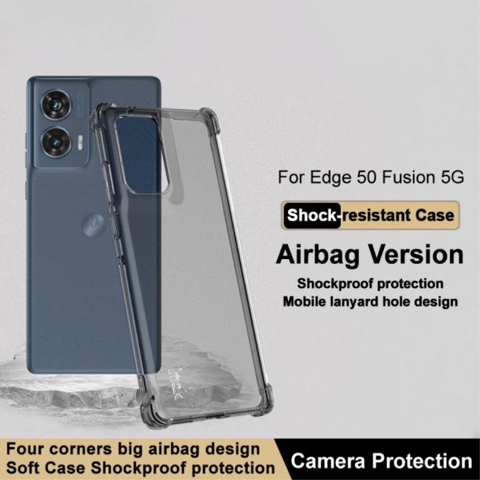 Bild 2, IMAK IMAK Motorola Edge 50 Fusion 5G TPU Skal Tonad Svart - Teknikhallen.se