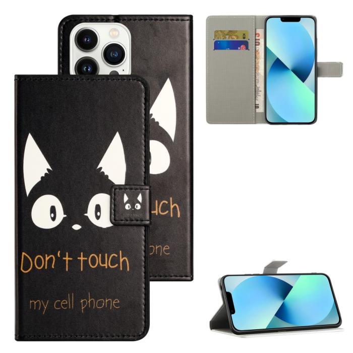 Bild 6,  iPhone 16 Pro Max Fodral Med Tryck Dont Touch Katt - Teknikhallen.se