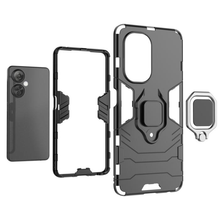Bild 4,  OnePlus Nord CE 3 Lite 5G Skal Hybrid Armor Ring Svart - Teknikhallen.se