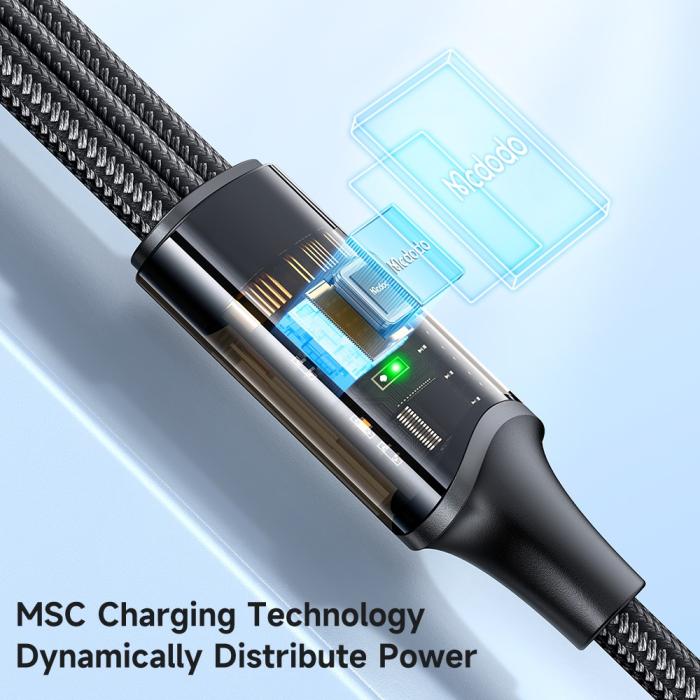 Bild 5, MCDODO Mcdodo 1.2m 100W 3in1 Lightning/USB-C/MicroUSB Svart - Teknikhallen.se