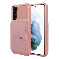  Samsung Galaxy S22 Plus Skal Med Magnetisk Pl&aring;nbok Ros&eacute;guld - Teknikhallen.se