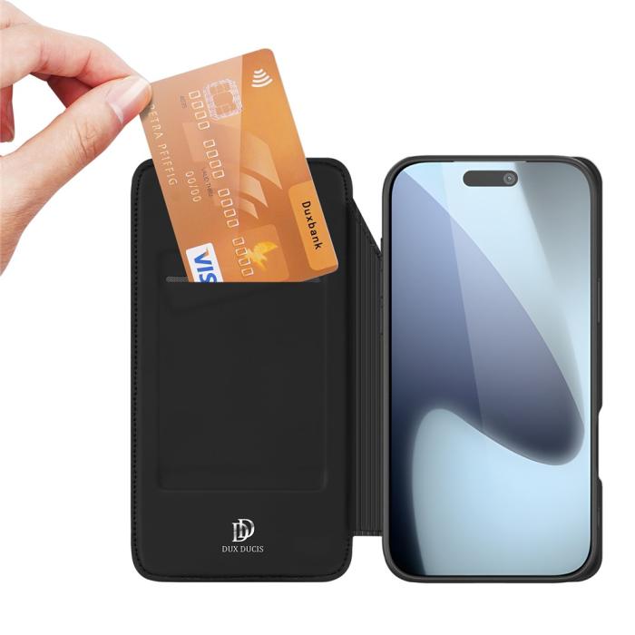 Bild 2, DUX DUCIS DUX DUCIS iPhone 17 Pro Max Fodral Skin Pro Svart - Teknikhallen.se
