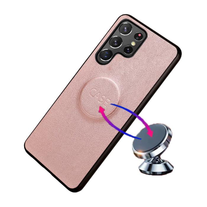 Bild 5,  Samsung Galaxy S23 Ultra 2in1 Magnet Fodral Roséguld - Teknikhallen.se