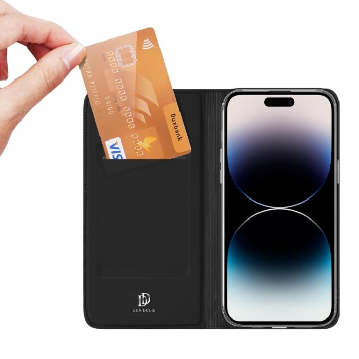 Bild 3, DUX DUCIS DUX DUCIS iPhone 15 Pro Fodral Skin Pro Svart - Teknikhallen.se