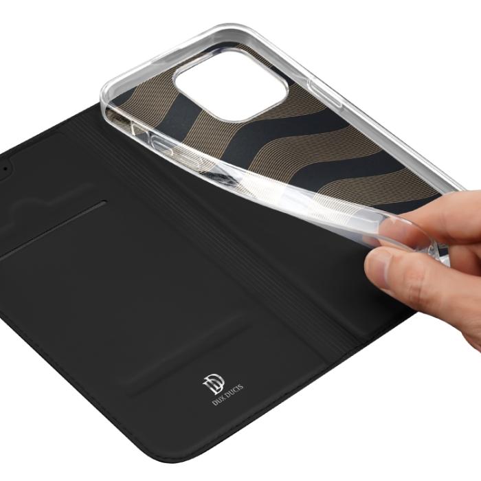 Bild 6, DUX DUCIS DUX DUCIS iPhone 15 Pro Fodral Skin Pro Svart - Teknikhallen.se