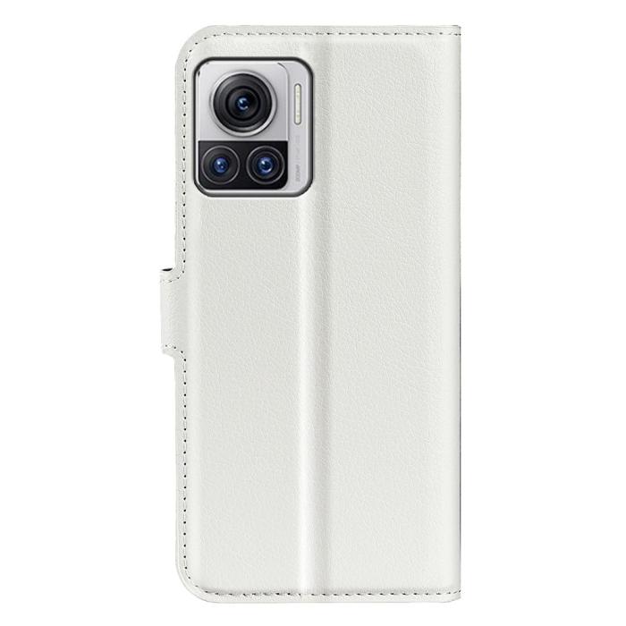 Bild 6,  Motorola Edge 30 Ultra 5G Fodral Litchi Läder Vit - Teknikhallen.se