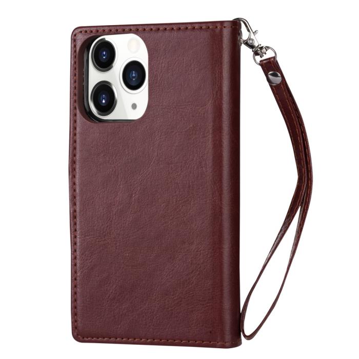 Bild 3,  iPhone 12 Pro Max - 9-korts 2in1 Magnet/Fodral - Brun - Teknikhallen.se