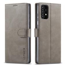 LC.IMEEKE LC.IMEEKE Samsung Galaxy A53 5G Fodral L&auml;der Gr&aring; - Teknikhallen.se