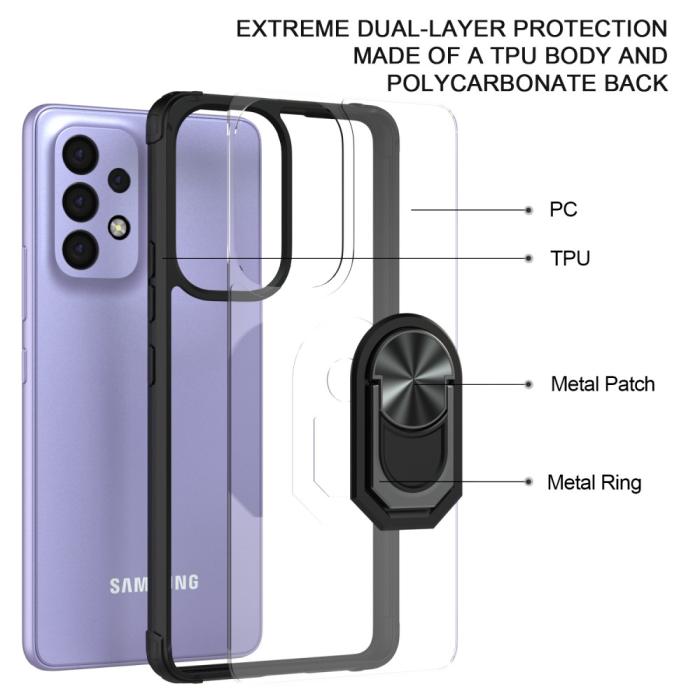 Bild 2,  Samsung Galaxy A53 5G Skal Shockproof Ring Svart - Teknikhallen.se