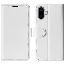  iPhone 16 Fodral L&auml;der Crazy Horse Vit - Teknikhallen.se