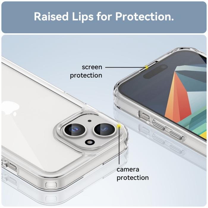 Bild 5,  iPhone 15 Skal Akryl/TPU Transparent - Teknikhallen.se
