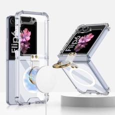 GKK GKK Galaxy Z Flip 6 / 7 FE Skal Med Ringh&aring;llare Magsafe Transparent - Teknikhallen.se