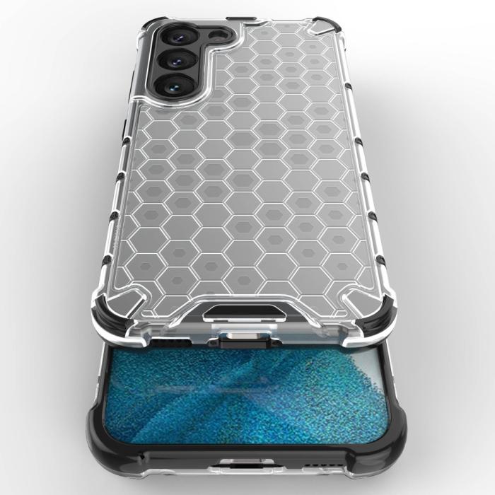 Bild 4,  Samsung Galaxy S23 Skal Shockproof Honeycomb Textur Grå - Teknikhallen.se