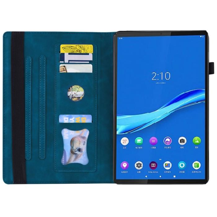 Bild 3,  Lenovo Tab M10 Plus Gen 3 Fodral Frontficka Och Pennhållare Mörk Blå - Teknikhallen.se