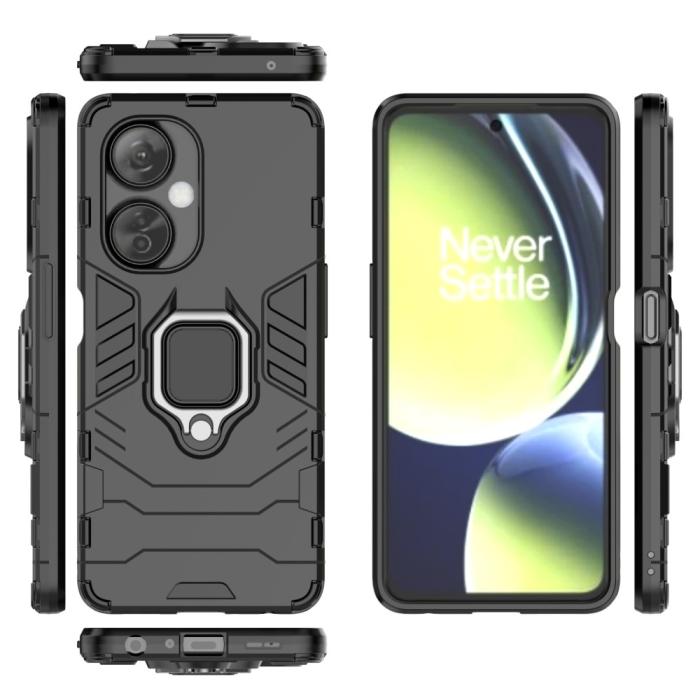 Bild 6,  OnePlus Nord CE 3 Lite 5G Skal Hybrid Armor Ring Svart - Teknikhallen.se