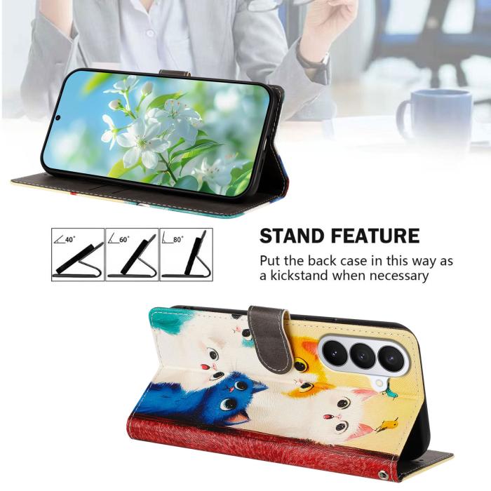 Bild 2,  Samsung Galaxy S26 Fodral Med Tryck Katter - Teknikhallen.se