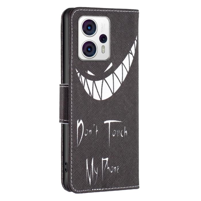 Bild 3,  Motorola Moto G13 / G23 / G53 5G Fodral Med Tryck Dont Touch - Teknikhallen.se