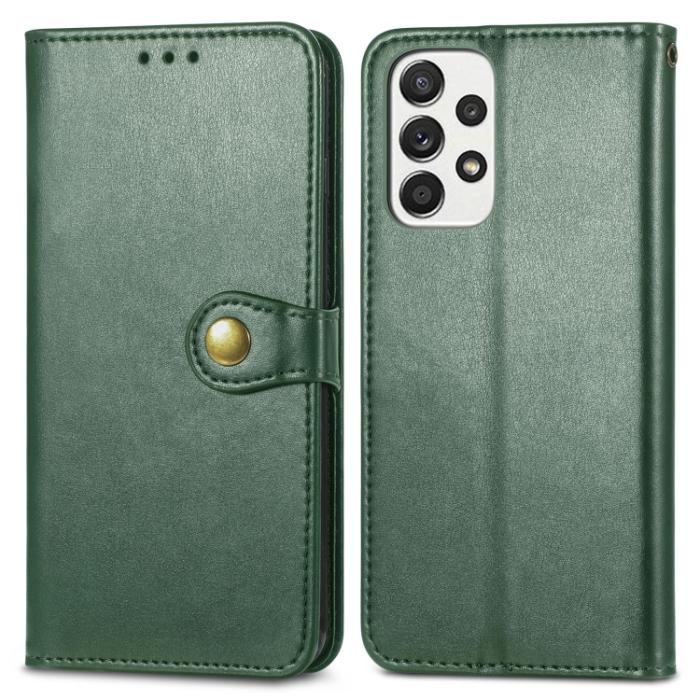 Bild 2,  Samsung Galaxy A33 5G Fodral Solid Läder Grön - Teknikhallen.se