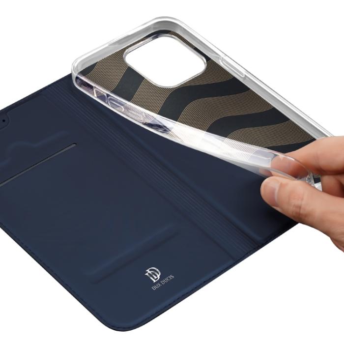 Bild 6, DUX DUCIS DUX DUCIS iPhone 15 Pro Fodral Skin Pro Blå - Teknikhallen.se