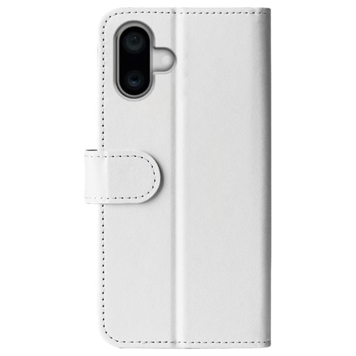 Bild 6,  iPhone 16 Fodral Läder Crazy Horse Vit - Teknikhallen.se