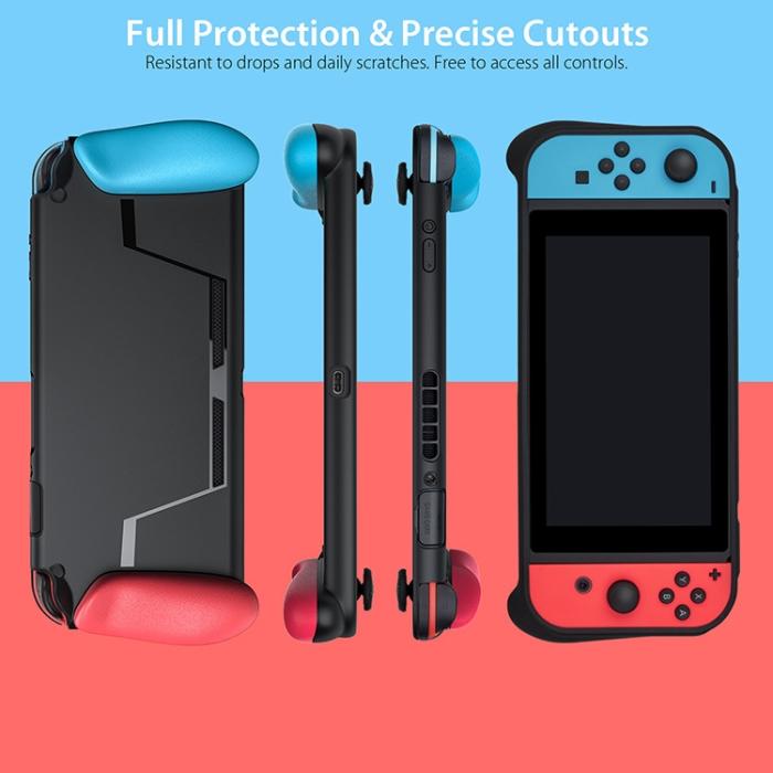 Bild 6,  Nintendo Switch Skal Med 2 Extra Kortplatser Svart - Teknikhallen.se
