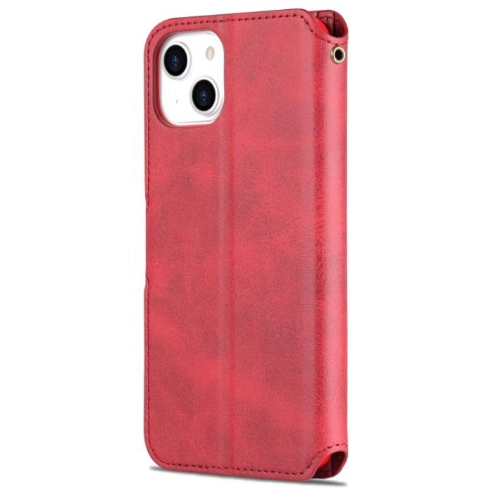 Bild 3, AZNS AZNS iPhone 14 Plus Fodral Solid Textur Röd/Rosa - Teknikhallen.se
