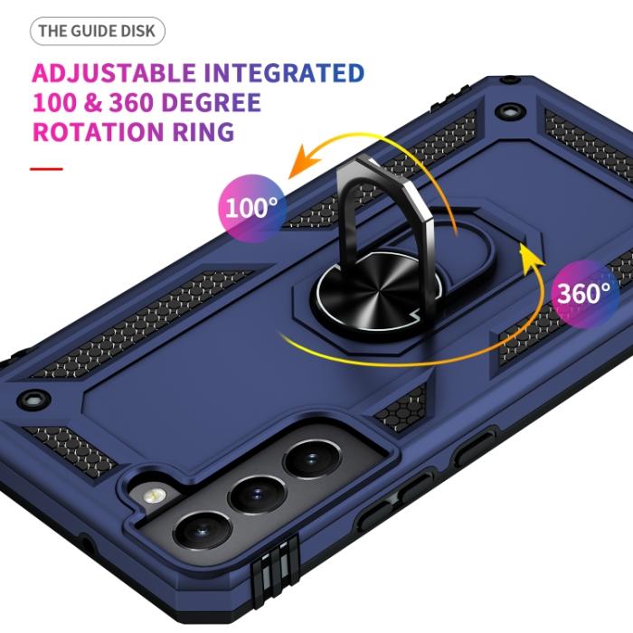 Bild 6,  Samsung Galaxy S22 Skal Ring Armor Hybrid Blå - Teknikhallen.se
