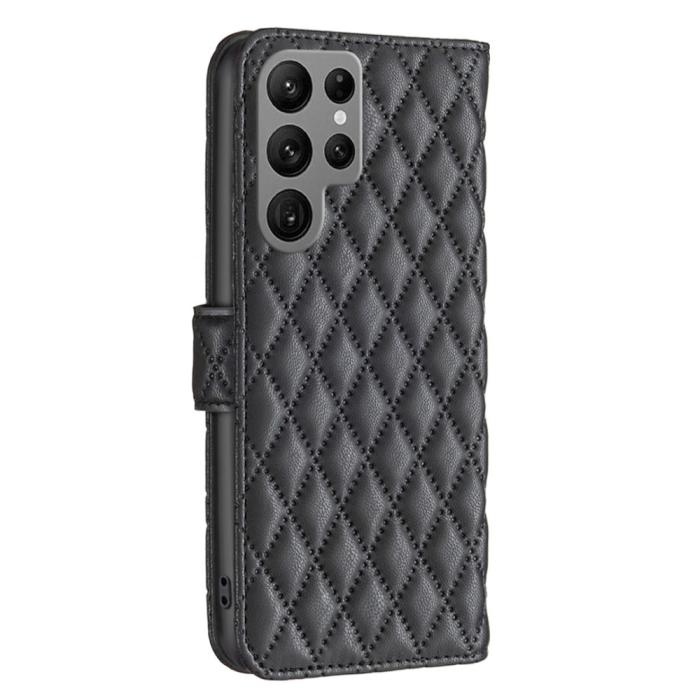 Bild 5,  Samsung Galaxy S25 Ultra Fodral Diamond Läder Svart - Teknikhallen.se