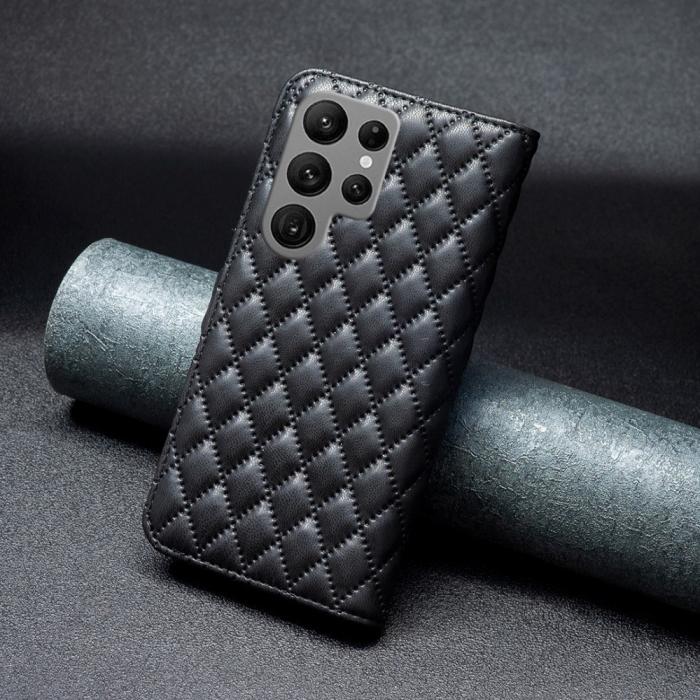 Bild 6,  Samsung Galaxy S25 Ultra Fodral Diamond Läder Svart - Teknikhallen.se