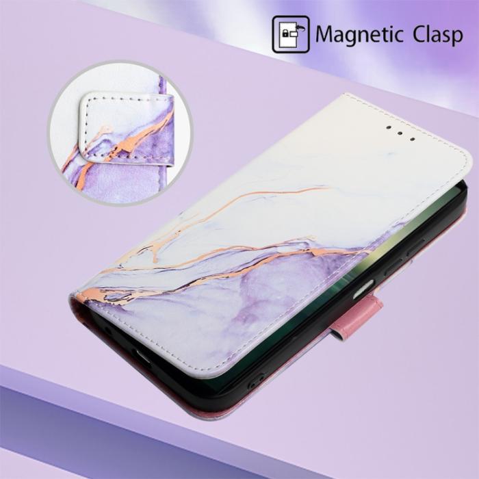 Bild 5,  Sony Xperia 1 IV Fodral Marmor Vit/Lila - Teknikhallen.se