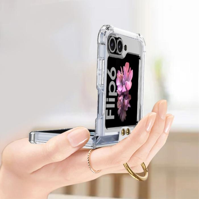 Bild 3, GKK GKK Galaxy Z Flip 6 / 7 FE Skal Med Ringhållare Magsafe Transparent - Teknikhallen.se