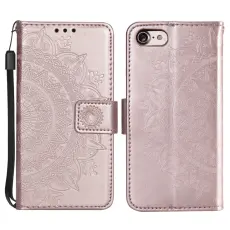  iPhone 17e / 16e Fodral Mandala L&auml;der Ros&eacute;guld - Teknikhallen.se