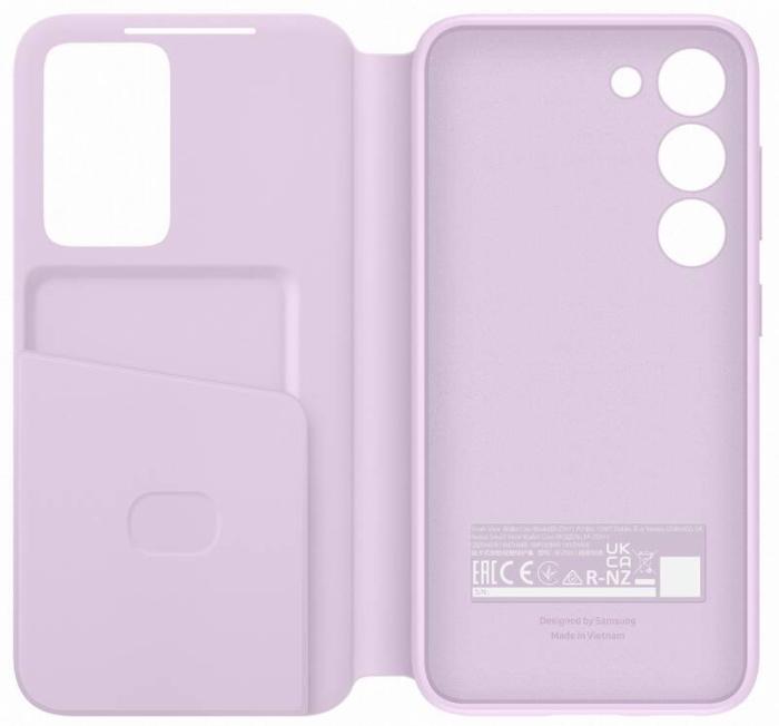 Bild 2, Samsung Samsung Galaxy S23 Fodral Clear View Lilac - Teknikhallen.se