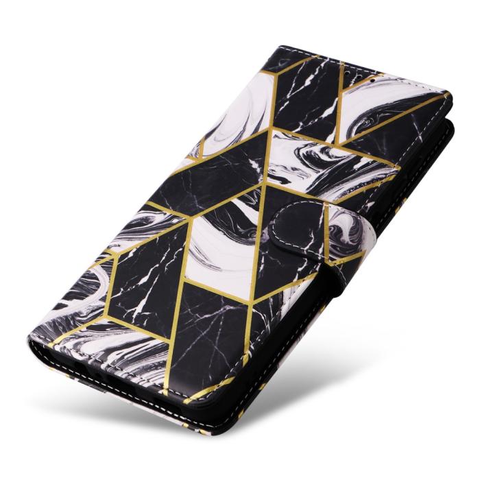 Bild 6,  Samsung Galaxy S24 Plus Fodral Läder Marmor Svart - Teknikhallen.se
