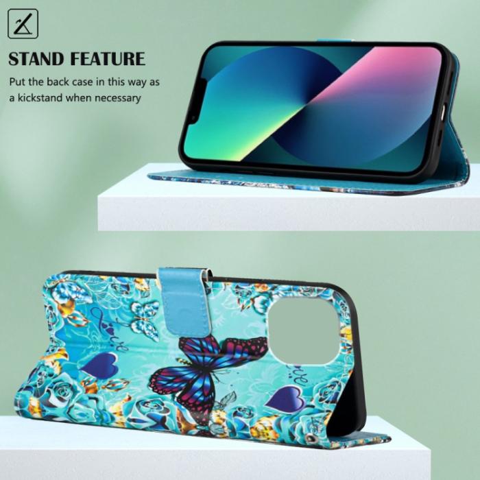 Bild 5,  iPhone 14 Fodral Med Tryck Love Butterfly - Teknikhallen.se