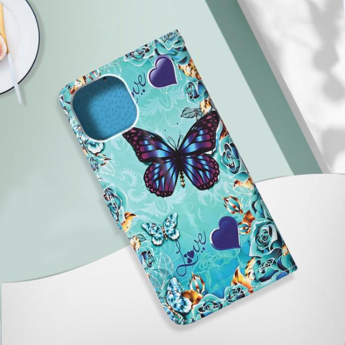 Bild 6,  iPhone 14 Fodral Med Tryck Love Butterfly - Teknikhallen.se