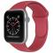 ColorPop Apple Watch 42/44/45/49 mm Silikon Armband (M/L) Crimson - Teknikhallen.se