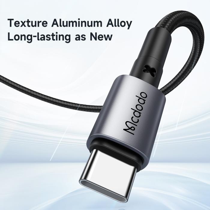 Bild 3, MCDODO Mcdodo 1m 60W PD USB-C - USB-C Snabbladdningskabel Svart - Teknikhallen.se