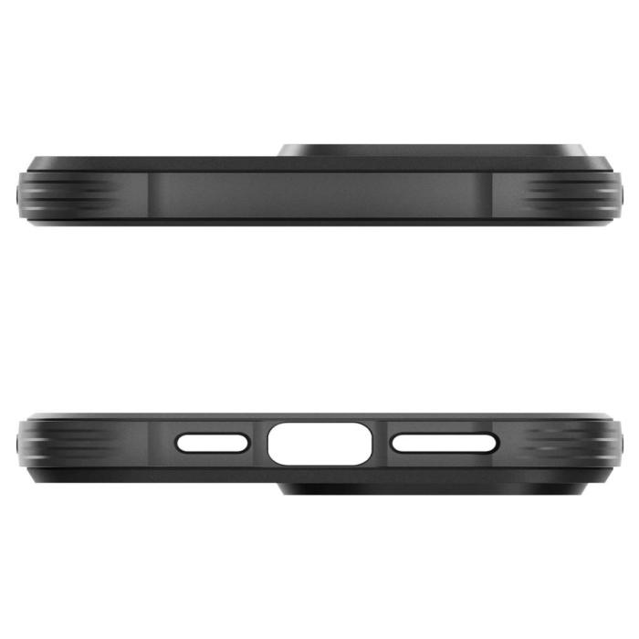 Bild 6, Spigen Spigen iPhone 15 Pro Skal MagSafe Mag Rugged Armor Matt Svart - Teknikhallen.se