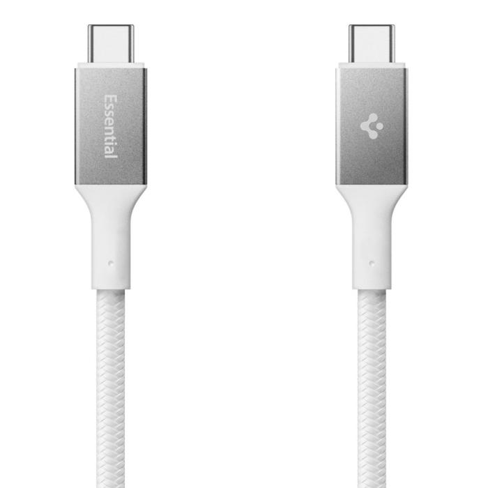Bild 2, Spigen Spigen 1.5m 240W USB-C - USB-C Kabel Vit - Teknikhallen.se