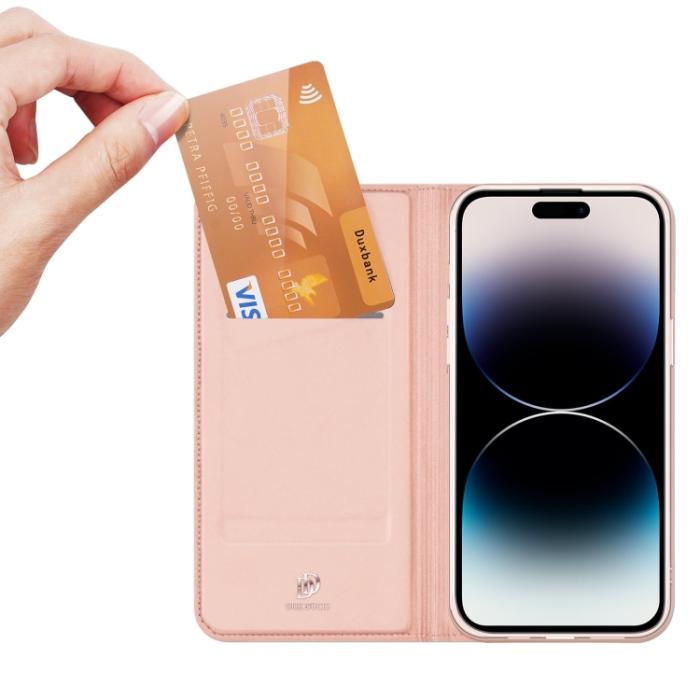 Bild 3, DUX DUCIS DUX DUCIS iPhone 15 Pro Fodral Skin Pro Roséguld - Teknikhallen.se