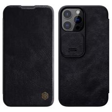 NILLKIN iPhone 13 Pro Max - NILLKIN Qin CamShield L&auml;der Fodral - Svart - Teknikhallen.se