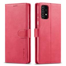 LC.IMEEKE LC.IMEEKE Samsung Galaxy A53 5G Fodral L&auml;der R&ouml;d/Rosa - Teknikhallen.se